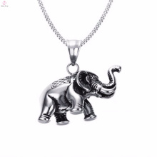 Personalized Silver Color Elephant Charm Pendant Necklace Jewelry